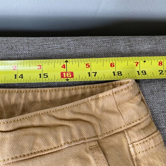 Torrid Denim Jeans Women's 14 Short High Rise Button Fly Beige Raw Hem - Picture 9 of 13